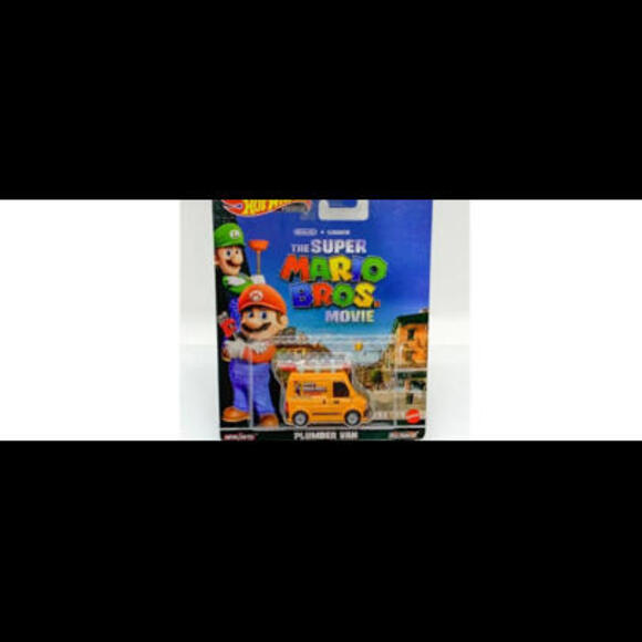 Hot Wheels HKC19 Premium Retro Entertainment Super Mario Movie Plumber Van - Picture 2 of 2